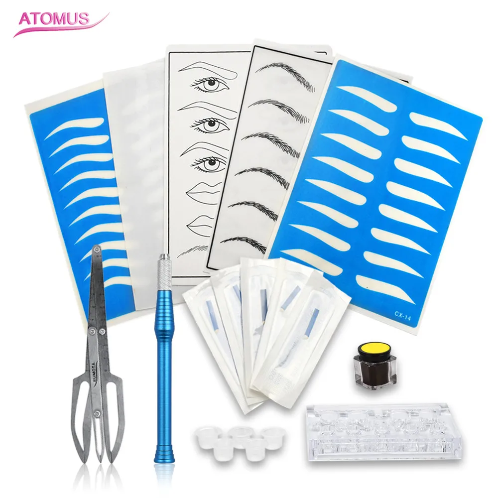 ATOMUS 3d Tattoo Practice Kit Eyebrow Ink Blade Pen Needle Tool Set Skin Practise Tattoo Supply Machine Replacement Kit Maquina
ATOMUS 3d Tattoo Practice Kit Eyebrow Ink Blade Pen Needle Tool Set Skin Practise Tattoo Supply Machine Replacement Kit Maquina