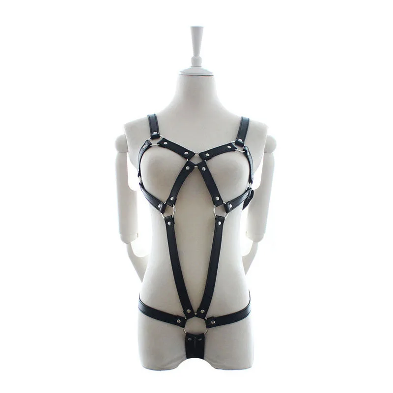 Punk Women Sexy Harajuku Gothic Garter Tethered Bra Bust Cage Women's Belt Women's Metal Buckle Belt Accessories 
Punk Women Sexy Harajuku Gothic Garter Tethered Bra Bust Cage Women's Belt Women's Metal Buckle Belt Accessories