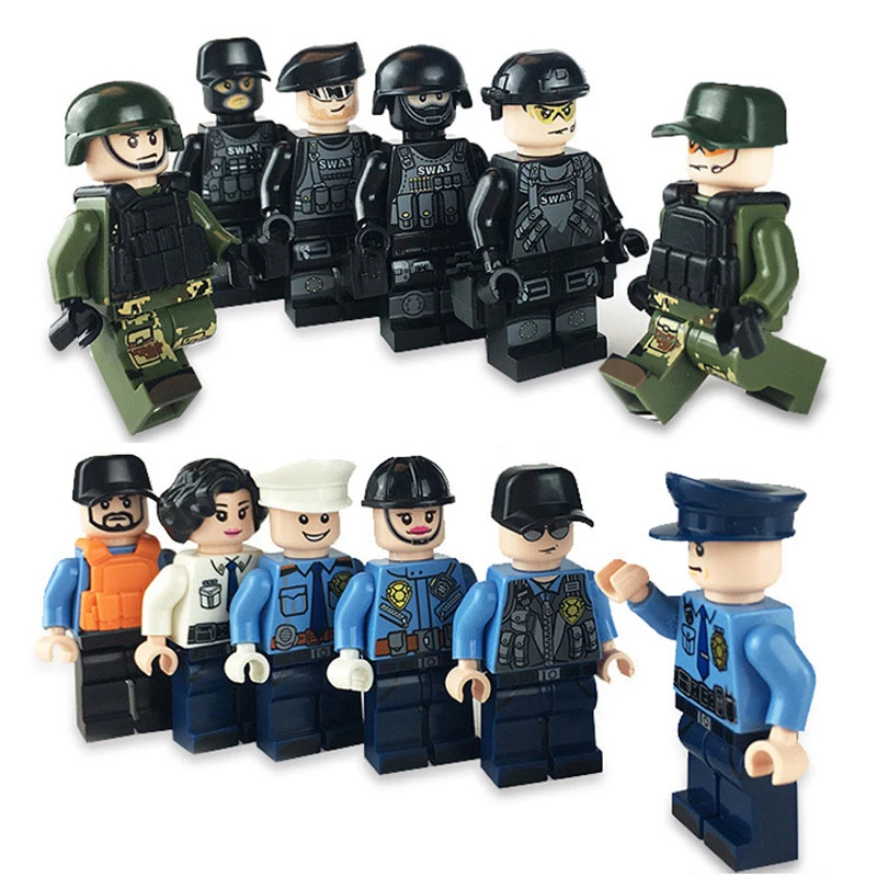 Military Special Police Compatible Legoings Military WW2 Armed Soldiers Force World Police Blocks For Boy Girl Building Blocks
Military Special Police Compatible Legoings Military WW2 Armed Soldiers Force World Police Blocks For Boy Girl Building Blocks