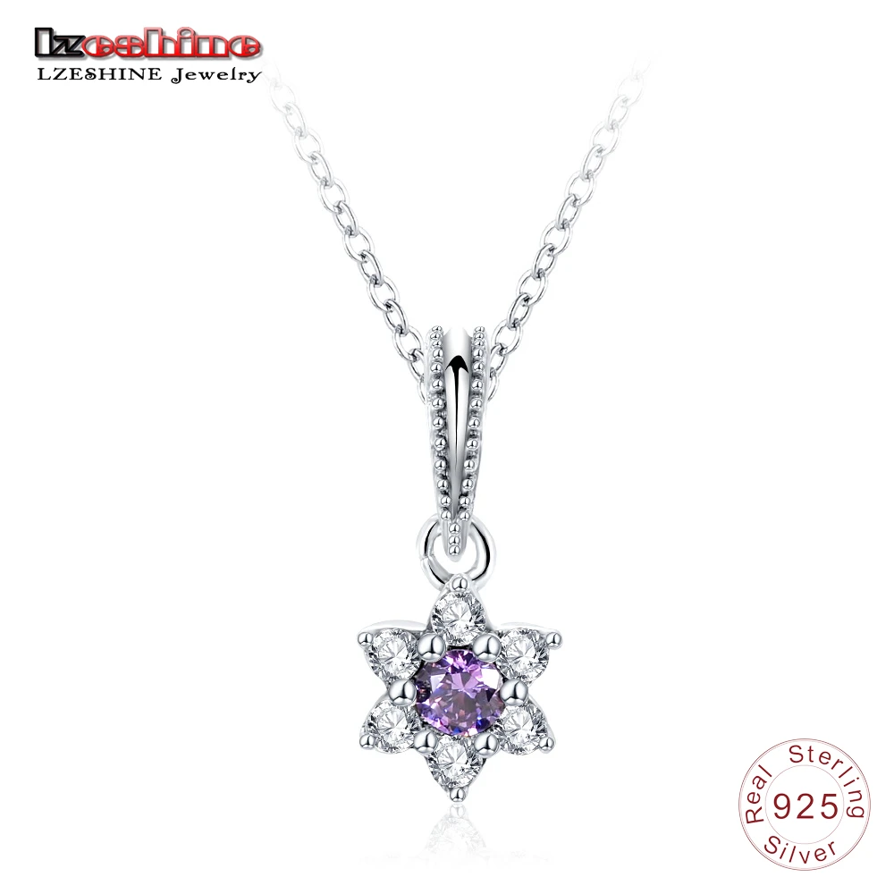 LZESHINE Charm Flower Silver Pendant Necklace Hypoallergenic Chain Women Jewelry with Purple Color Stone for Wedding PSNL0024-B
LZESHINE Charm Flower Silver Pendant Necklace Hypoallergenic Chain Women Jewelry with Purple Color Stone for Wedding PSNL0024-B