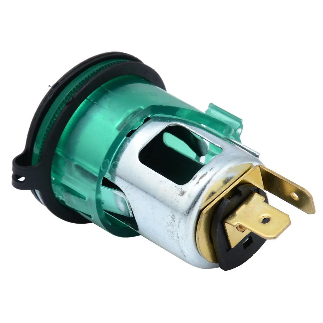 Mayitr 1pc Green 12V Car Cigarette Lighter High Quality Car Power Socket Outlet For Volkswagen VW