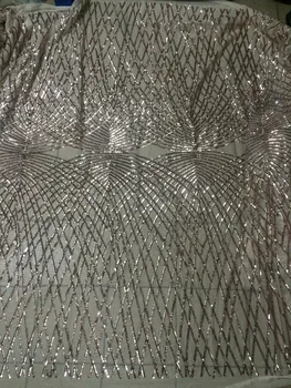 Shiny embroidery african net lace French net fabric with sequins 5 yards for party dress SJ-32559
Shiny embroidery african net lace French net fabric with sequins 5 yards for party dress SJ-32559