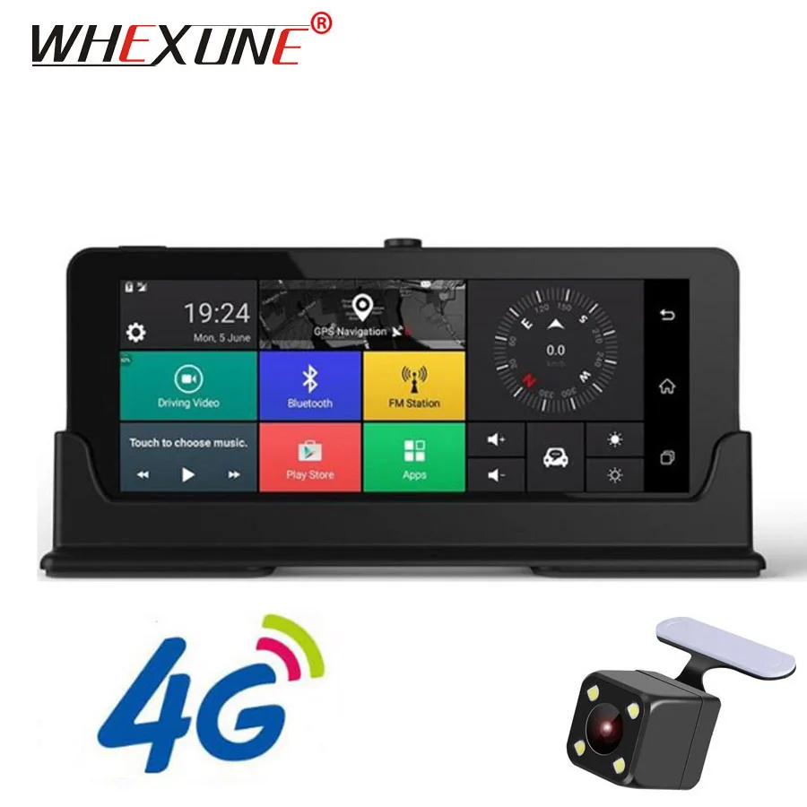 WHEXUNE 4G 7'' Car DVR GPS Navigation Bluetooth Touch Dual Camera DVRs HD 1080P Automoblie Android Dashcam With Rear view camera
WHEXUNE 4G 7'' Car DVR GPS Navigation Bluetooth Touch Dual Camera DVRs HD 1080P Automoblie Android Dashcam With Rear view camera