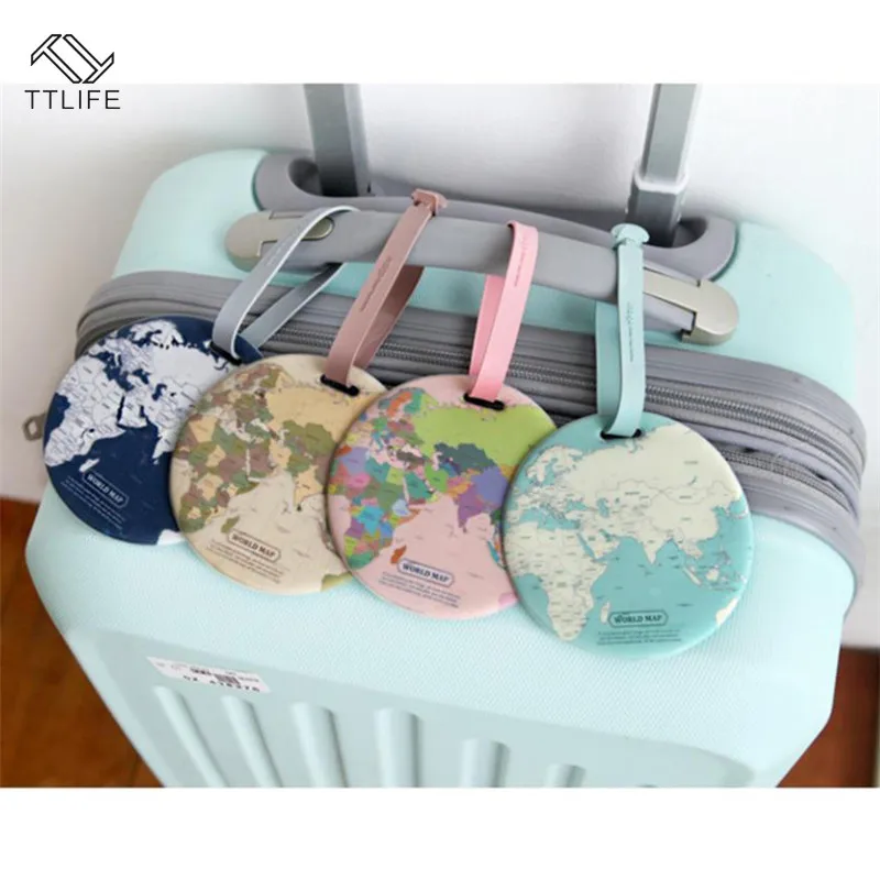 TTLIFE Map Luggage Tag Women Travel Accessories Silica Gel Suitcase ID Address Holder Baggage Boarding Tag Portable Label Bag
TTLIFE Map Luggage Tag Women Travel Accessories Silica Gel Suitcase ID Address Holder Baggage Boarding Tag Portable Label Bag