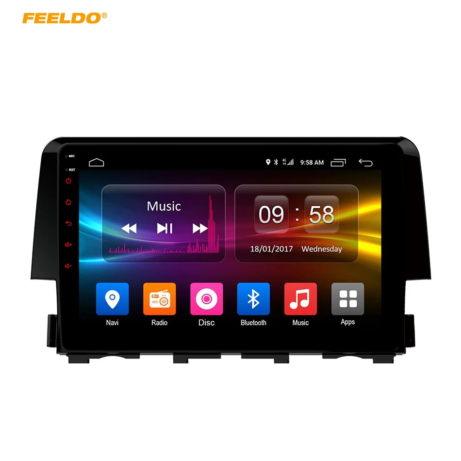 FEELDO 9 inch Android 6.0 (64bit) 8"Octa Core DDR3 2G/32G/ FDD 4G Car DVD GPS Radio Head Unit For Honda Civic 2016-2017
FEELDO 9 inch Android 6.0 (64bit) 8"Octa Core DDR3 2G/32G/ FDD 4G Car DVD GPS Radio Head Unit For Honda Civic 2016-2017