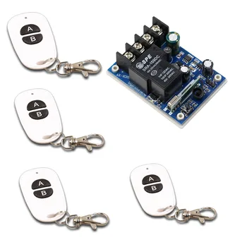 DC12V 24V 36V 48V 30A 1CH Wireless Remote Control Switch 4*Transmitters with Two-button Receiver for Appliances Gate Garage Door
DC12V 24V 36V 48V 30A 1CH Wireless Remote Control Switch 4*Transmitters with Two-button Receiver for Appliances Gate Garage Door