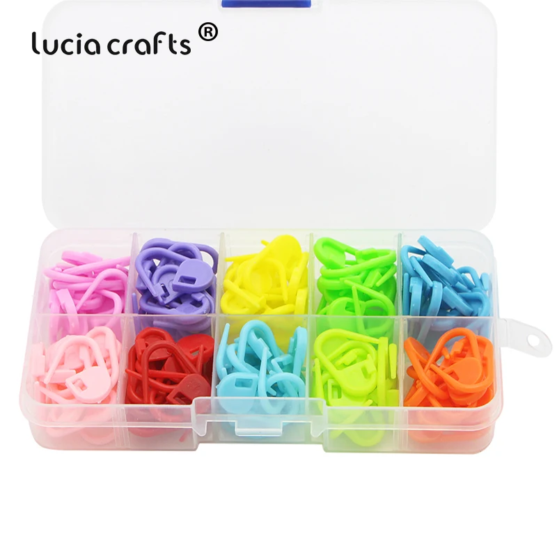 Lucia crafts 120pcs/box Plastic Locking Stitch Markers Crochet Latch Knitting Tools Needle Clip Hook Sewing Accessories J0134
Lucia crafts 120pcs/box Plastic Locking Stitch Markers Crochet Latch Knitting Tools Needle Clip Hook Sewing Accessories J0134