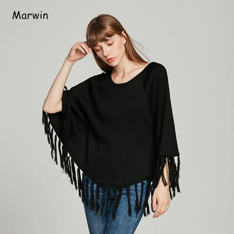 Marwin 2019 New coming Casual O-Neck Pullovers Sweaters Batwing Sleeve Tassel Solid Sweaters Autumn Winter Wool Fashion Sweater
Marwin 2019 New coming Casual O-Neck Pullovers Sweaters Batwing Sleeve Tassel Solid Sweaters Autumn Winter Wool Fashion Sweater