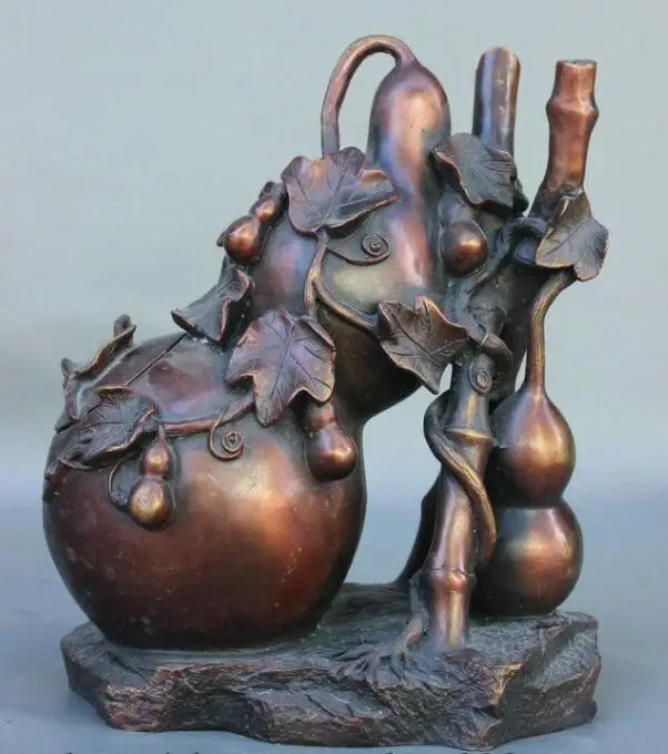 S06928 9" Chinese Fengshui Pure Red Bronze Gourds Incense Burners Censer Pot Art Statue discount 30% (C0324)
S06928 9" Chinese Fengshui Pure Red Bronze Gourds Incense Burners Censer Pot Art Statue discount 30% (C0324)