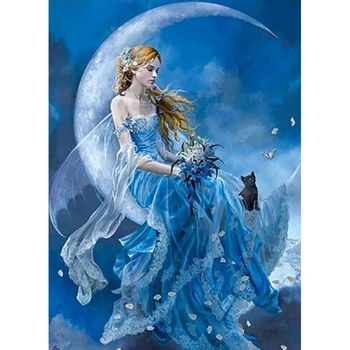 Custom Diamond Embroidery 5d Diy Diamond Painting Moon Cross Point Fashion Paint Portrait Of Crystal Strass Embroidered Girl
Custom Diamond Embroidery 5d Diy Diamond Painting Moon Cross Point Fashion Paint Portrait Of Crystal Strass Embroidered Girl