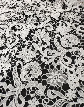New Fashion unique White African Guipure Cord lace for sewing mesh French lace fabric high quality Water soluble lace fabric
New Fashion unique White African Guipure Cord lace for sewing mesh French lace fabric high quality Water soluble lace fabric