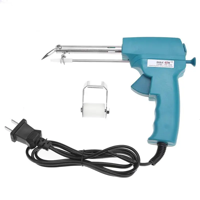 AC 220V 40W Manual Welding Gun Electric Soldering Iron Thermostatic Solder Tool Repairing Hand Tool
AC 220V 40W Manual Welding Gun Electric Soldering Iron Thermostatic Solder Tool Repairing Hand Tool