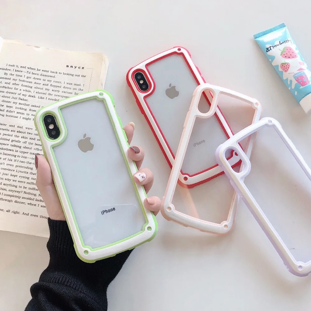 Zxtrby Root Go Candy Color Hollow Frame Phone Case Bumper for iPhone 6 7 8 Plus X XS XR XSMax Phone Shell Back Cover Coque
Zxtrby Root Go Candy Color Hollow Frame Phone Case Bumper for iPhone 6 7 8 Plus X XS XR XSMax Phone Shell Back Cover Coque