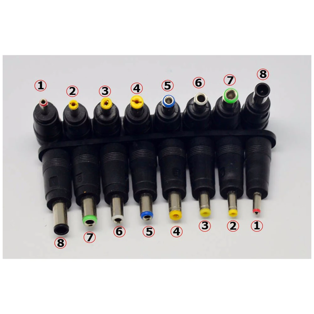 8pcs Universal Adapter Tips AC DC Power Charger Supply Charging Adapter Tips Connector For Laptop Notebook
8pcs Universal Adapter Tips AC DC Power Charger Supply Charging Adapter Tips Connector For Laptop Notebook