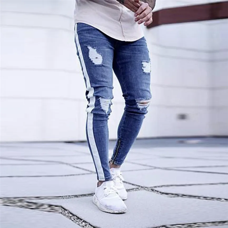Drawstring Linen Trousers For Men Mens Stretch Denim Pants Distressed Ripped Freyed Slim Fit Zipper Jeans Trousers Hip Hop
Drawstring Linen Trousers For Men Mens Stretch Denim Pants Distressed Ripped Freyed Slim Fit Zipper Jeans Trousers Hip Hop