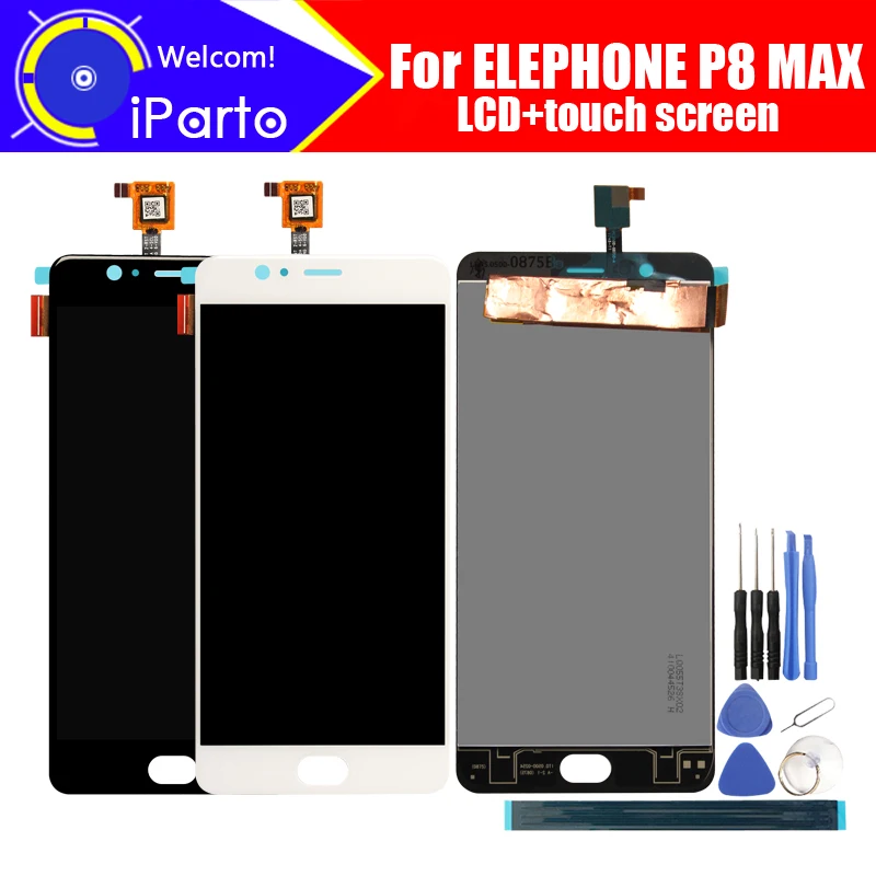 5.5 inch Elephone P8 MAX LCD Display+Touch Screen Digitizer Assembly 100% Original New LCD+Touch Digitizer for P8 MAX+Tools
5.5 inch Elephone P8 MAX LCD Display+Touch Screen Digitizer Assembly 100% Original New LCD+Touch Digitizer for P8 MAX+Tools