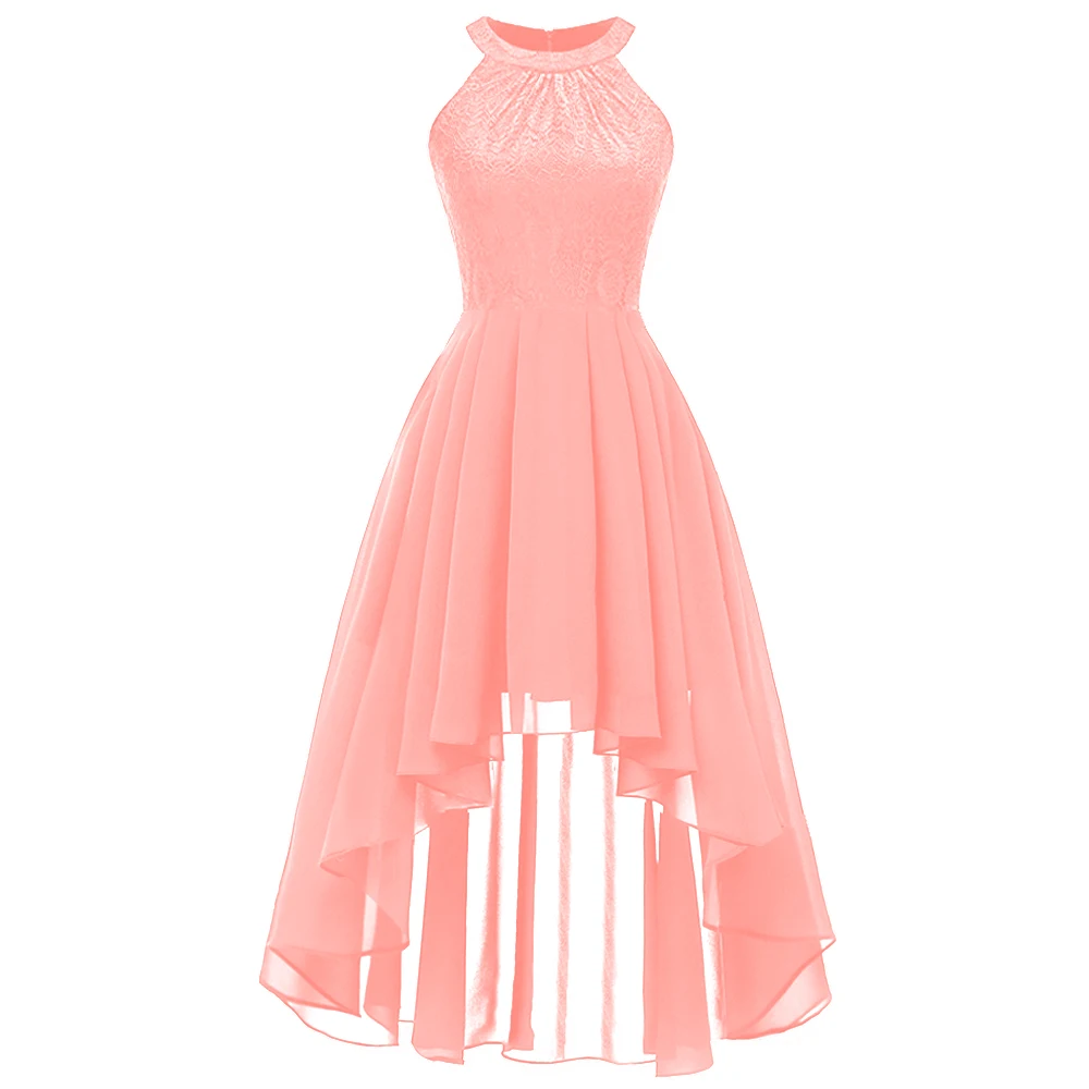 Christmas Elegant Asymmetrical Halter Ladies Long Dress Women Summer Lace Chiffon Sleeveless Irregular Evening Party Lace Dress
Christmas Elegant Asymmetrical Halter Ladies Long Dress Women Summer Lace Chiffon Sleeveless Irregular Evening Party Lace Dress