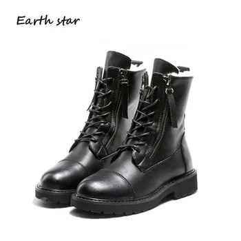 botas mujer Casual Warm Shoes Women Fashion Brand Pu Leather Martin Boots Lady chaussure Winter Female footware with Fur Lace Up
botas mujer Casual Warm Shoes Women Fashion Brand Pu Leather Martin Boots Lady chaussure Winter Female footware with Fur Lace Up