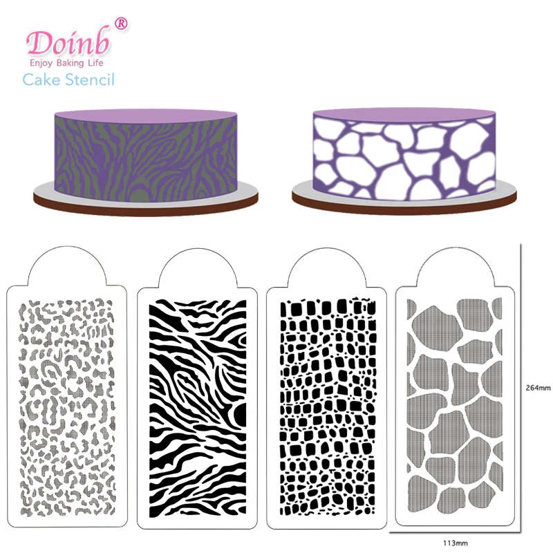 4PCS/SET Cow Pattern Stencil Flower Fondant Cake Template Mould Border Lace Decoration Icing Sugarcraft Tools
4PCS/SET Cow Pattern Stencil Flower Fondant Cake Template Mould Border Lace Decoration Icing Sugarcraft Tools
