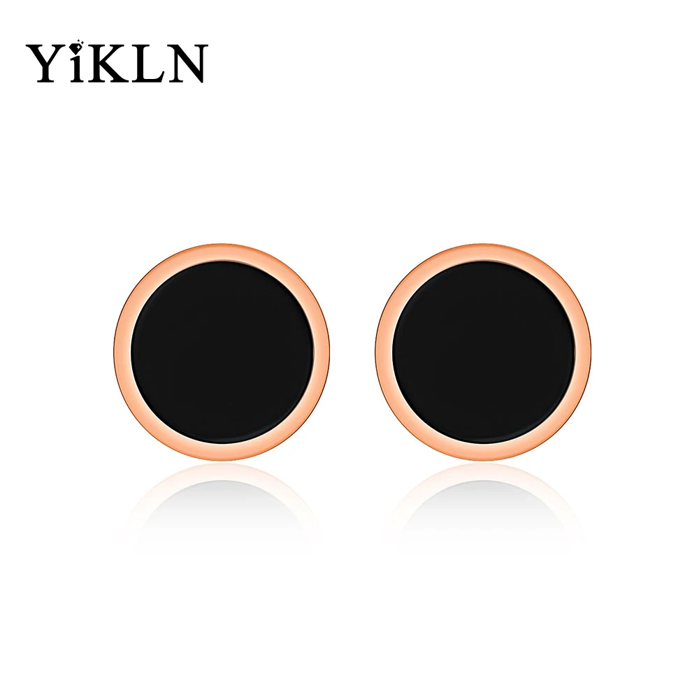 YiKLN Classic Black/White Shell Circle Stud Earrings Rose Gold Stainless Steel Trendy Earring Jewelry For Women Kolczyki YE17027
YiKLN Classic Black/White Shell Circle Stud Earrings Rose Gold Stainless Steel Trendy Earring Jewelry For Women Kolczyki YE17027