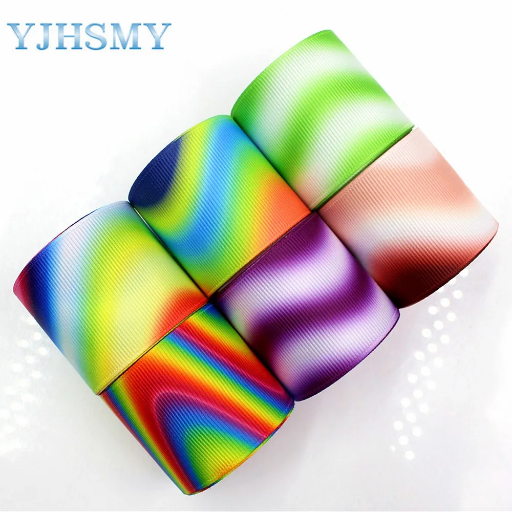 YJHSMY 176012 10 yards 38mm Colorful ripples ribbons thermal transfer lattice wedding accessories DIY handmade materials
YJHSMY 176012 10 yards 38mm Colorful ripples ribbons thermal transfer lattice wedding accessories DIY handmade materials