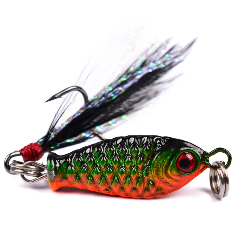 4PCS 2.5cm 6.4g Shaker Vibration VIB Fishing Lure With Feather Fake Baits Depth All Top Water High Quality Assurance
4PCS 2.5cm 6.4g Shaker Vibration VIB Fishing Lure With Feather Fake Baits Depth All Top Water High Quality Assurance