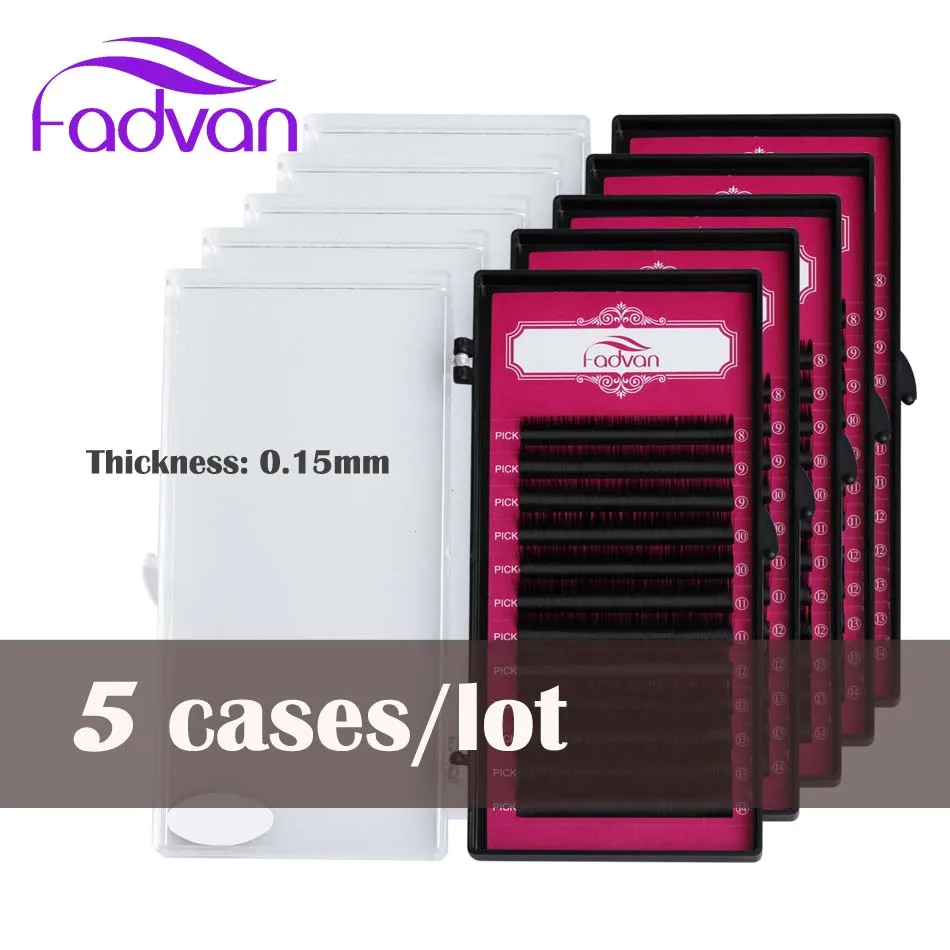 0.15mm Thickness Lash Extension Supplies Fadvan 5cases/lot Fake Lashes Natural Individual Eye Lashes for Building 8-14mixed
0.15mm Thickness Lash Extension Supplies Fadvan 5cases/lot Fake Lashes Natural Individual Eye Lashes for Building 8-14mixed