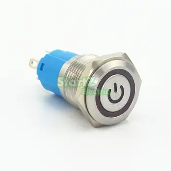Metal LED illuminated Momentary 16mm Push Button Switch Car Dash 12V Light Blue Switch
Metal LED illuminated Momentary 16mm Push Button Switch Car Dash 12V Light Blue Switch