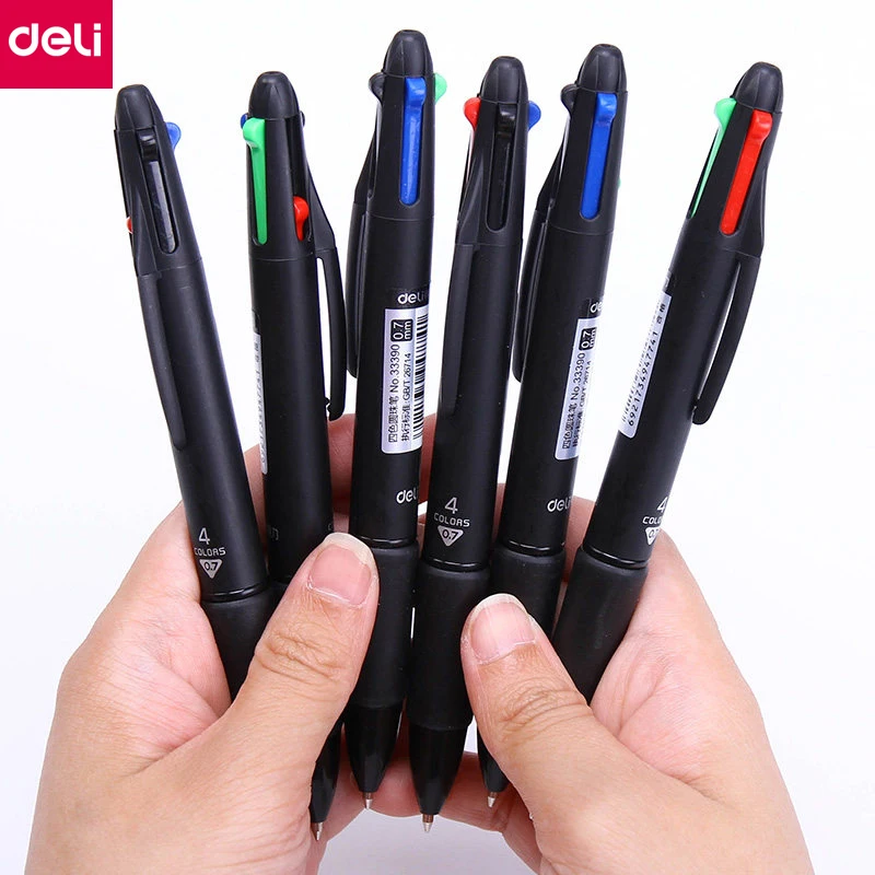 Deli 4 Color Pen Ballpoint Pen Cute Kawaii Roller Ball Pens for Writing School Supplies Office Accessories Stationery
Deli 4 Color Pen Ballpoint Pen Cute Kawaii Roller Ball Pens for Writing School Supplies Office Accessories Stationery