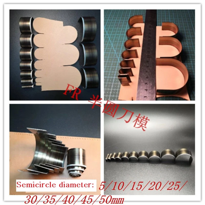 10pcs Semicircular Cutting Dies 1/2 Round Dies Leather Laser Dies 5/10/15/20/25/30/35/40/45/50mm
10pcs Semicircular Cutting Dies 1/2 Round Dies Leather Laser Dies 5/10/15/20/25/30/35/40/45/50mm