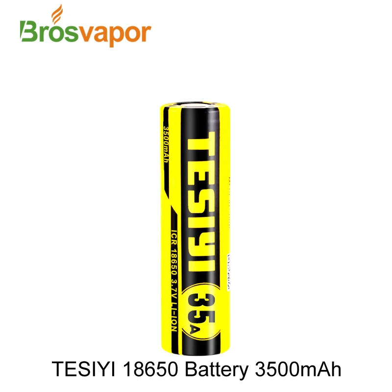 1 piece Original Tesiyi 18650 battery 35A 3500mAh Capacity 3.7V Rechargeable 18650 battery for E-cigarette Box Mod 18650 battery
1 piece Original Tesiyi 18650 battery 35A 3500mAh Capacity 3.7V Rechargeable 18650 battery for E-cigarette Box Mod 18650 battery