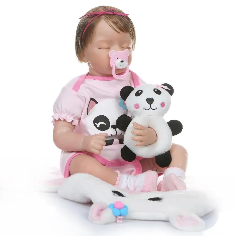 Boneca Reborn 22inch Closed Eyes Soft Silicone Vinyl Doll 55cm Soft Silicone Reborn Baby Doll Newborn Toys Juguetes Brinquedos
Boneca Reborn 22inch Closed Eyes Soft Silicone Vinyl Doll 55cm Soft Silicone Reborn Baby Doll Newborn Toys Juguetes Brinquedos