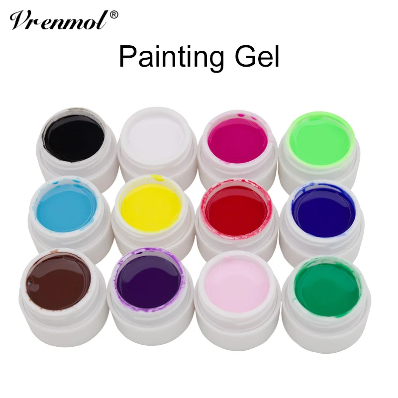 Vrenmol 12 Acrylic Colorful Painting UV Nail Gel Polish 3D Glitter Long Lasting Drawn Painting Nail Art Bio Gel Makeup Nail
Vrenmol 12 Acrylic Colorful Painting UV Nail Gel Polish 3D Glitter Long Lasting Drawn Painting Nail Art Bio Gel Makeup Nail