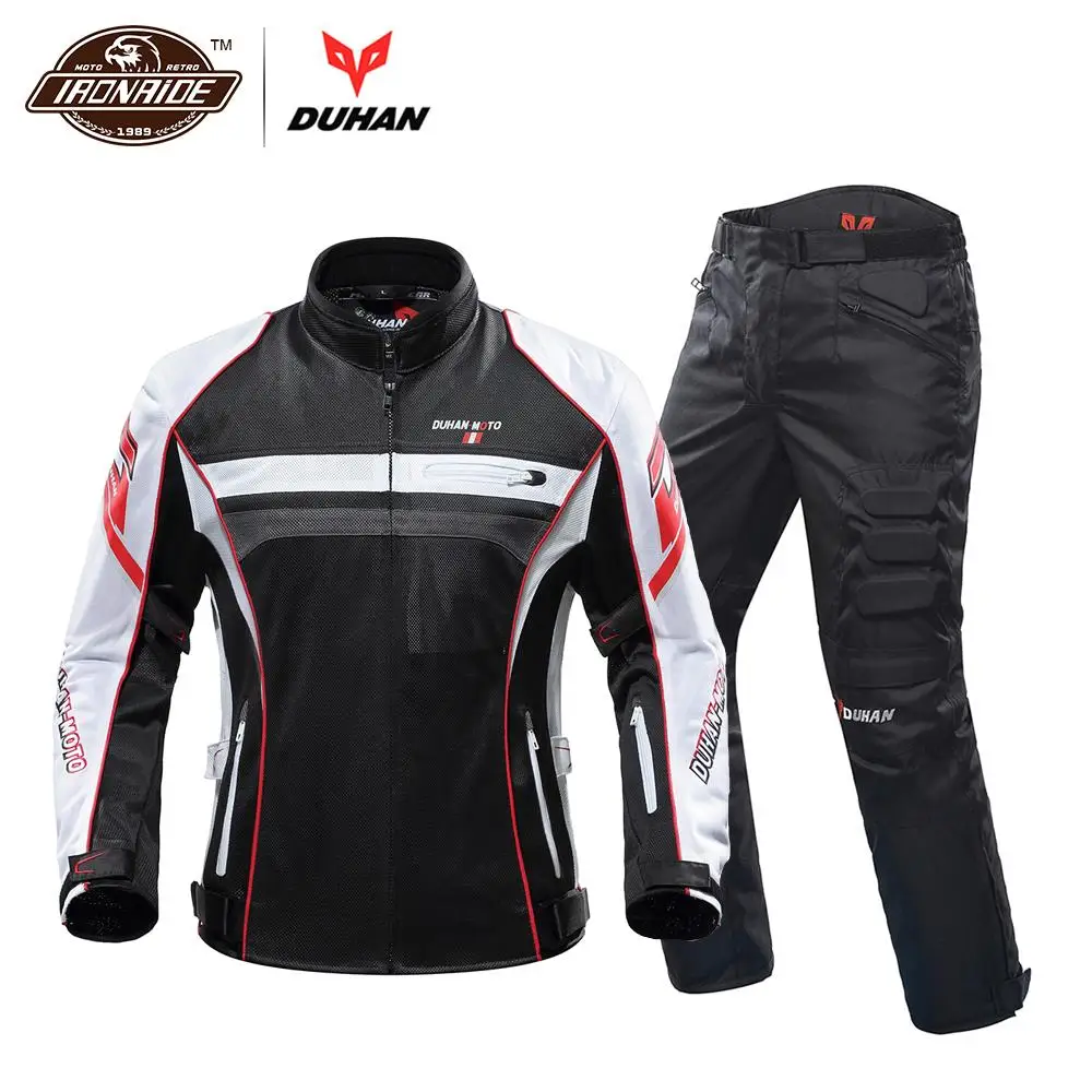 DUHAN New Summer Motorcycle Jacket +Motorcycle Pants Men Motorcycle Suit Breathable Body Armor Riding Jacket 4 Colour 
DUHAN New Summer Motorcycle Jacket +Motorcycle Pants Men Motorcycle Suit Breathable Body Armor Riding Jacket 4 Colour