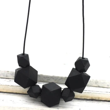 WHITE BLACK grey GEOMETRIC necklace, wooden beads chunky necklace minimalist lady girl dark color NW341
WHITE BLACK grey GEOMETRIC necklace, wooden beads chunky necklace minimalist lady girl dark color NW341