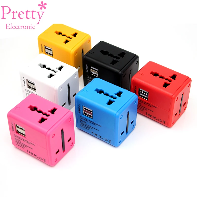 Pretty Electronic Universal Travel Adapter Electric Plugs Sockets Converter US/AU/UK/EU/CN Dual USB Charging Electrical Power
Pretty Electronic Universal Travel Adapter Electric Plugs Sockets Converter US/AU/UK/EU/CN Dual USB Charging Electrical Power