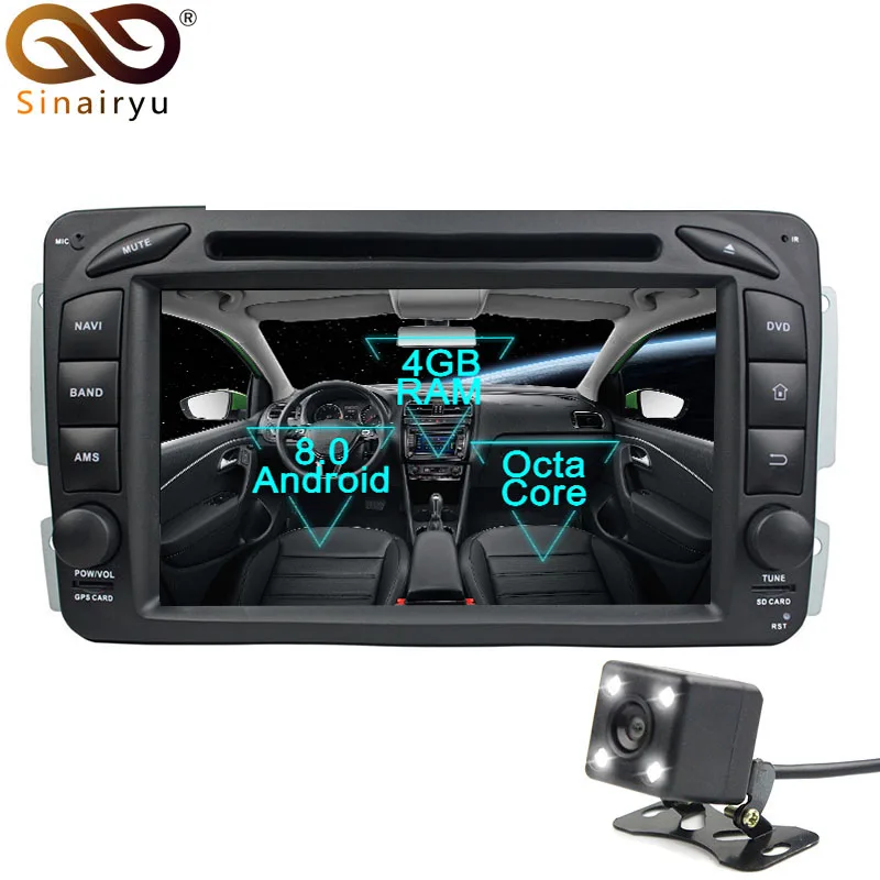 Sinairyu Android 8.0 4GB RAM Octa Core Car Radio DVD Player For Mercedes/Benz/W209/W203/W168/M/ML/W163/Viano/W639/Vito/Vaneo
Sinairyu Android 8.0 4GB RAM Octa Core Car Radio DVD Player For Mercedes/Benz/W209/W203/W168/M/ML/W163/Viano/W639/Vito/Vaneo