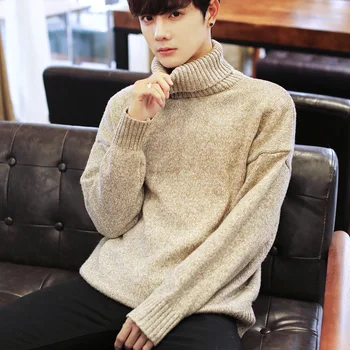 Men's knitted shirt, high collar sweater, men's autumn and winter self-cultivation youth knitted shirt, men's suit, head sweater
Men's knitted shirt, high collar sweater, men's autumn and winter self-cultivation youth knitted shirt, men's suit, head sweater