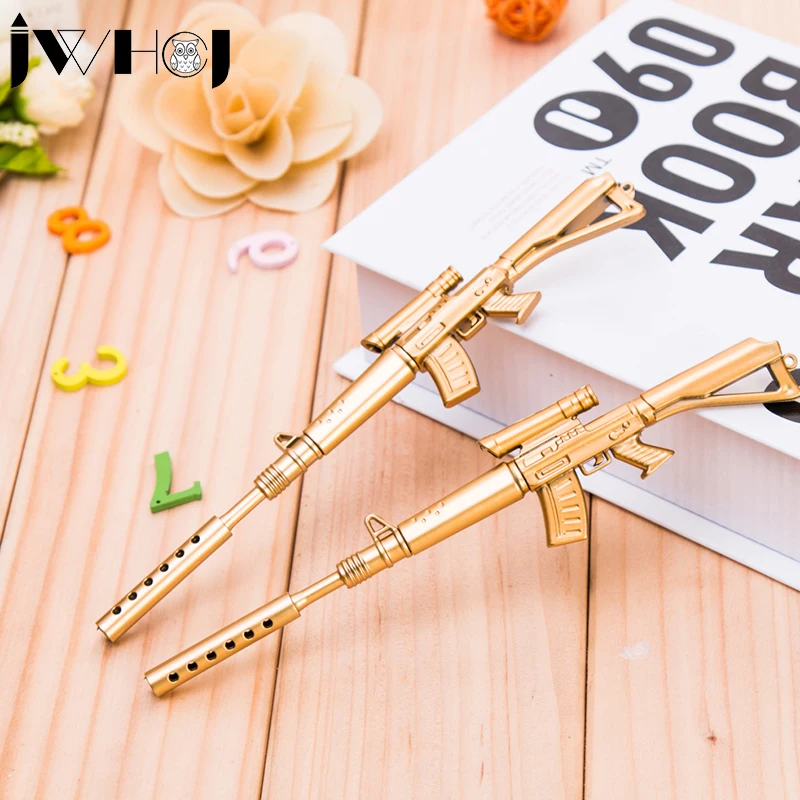 3pcs/lot Creative golden weapons rifle gel pen writing pen stationery office school Writing supplies stationery child's toy gift
3pcs/lot Creative golden weapons rifle gel pen writing pen stationery office school Writing supplies stationery child's toy gift