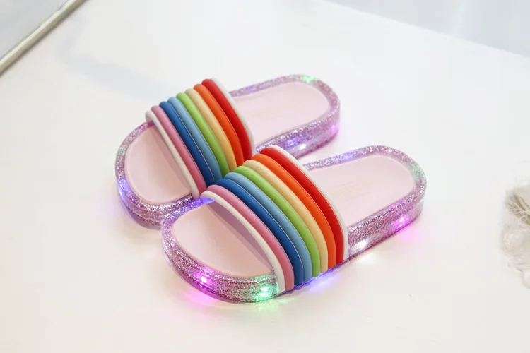 Disney LED Flashing Lights Slippers 14 Disney LED Flashing Lights Slippers -Unicorn Fashion HTB1o6KbTAvoK1RjSZFwq6AiCFXaJ