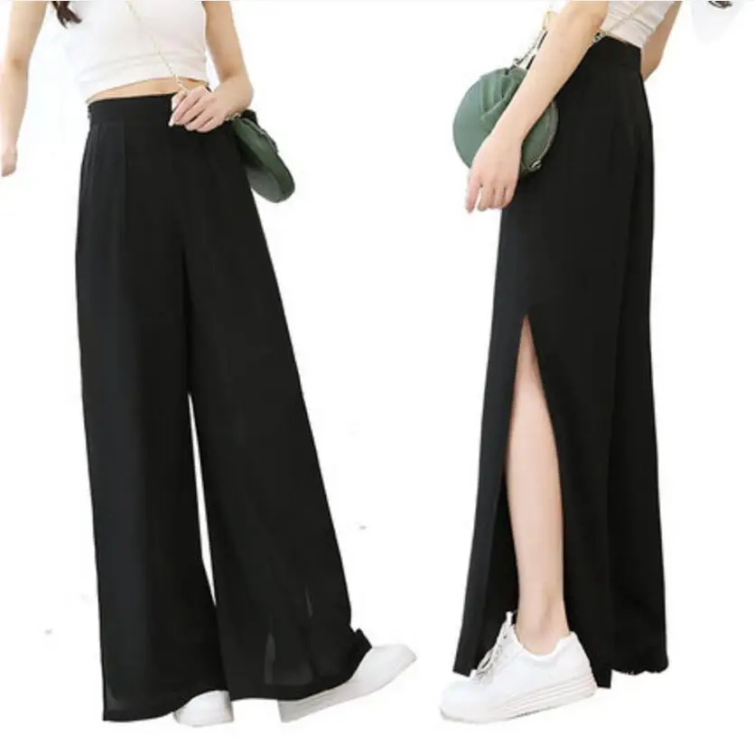 2019 Summer Women Pants High Waist Wide Leg Pants Fashion Chiffon Casual Pants Loose Trousers Women LY154
2019 Summer Women Pants High Waist Wide Leg Pants Fashion Chiffon Casual Pants Loose Trousers Women LY154