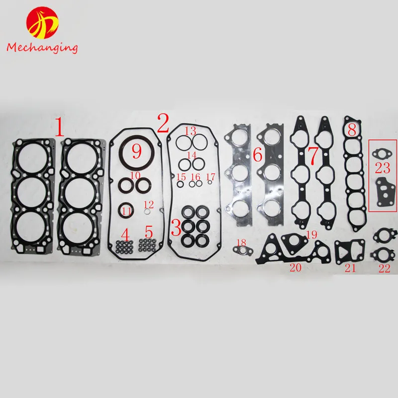6G72 K96W For MITSUBISHI PAJERO SPORT V6 OR MONTERO SPORT OR CHALLENGER OR L 200 Engine Parts Full Gasket Set MD976845 50218600
6G72 K96W For MITSUBISHI PAJERO SPORT V6 OR MONTERO SPORT OR CHALLENGER OR L 200 Engine Parts Full Gasket Set MD976845 50218600