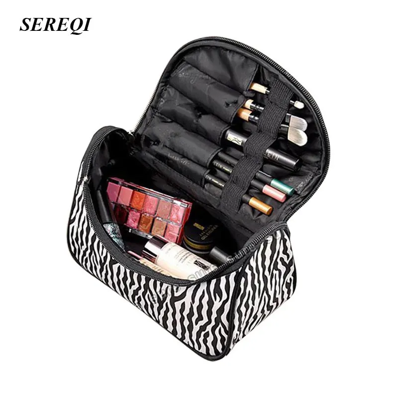SEREQI Fashion Multifunctional Women Waterproof Makeup Storage Bag Organizer Beauty Case Travel Portable Zebra Cosmetic Bag
SEREQI Fashion Multifunctional Women Waterproof Makeup Storage Bag Organizer Beauty Case Travel Portable Zebra Cosmetic Bag