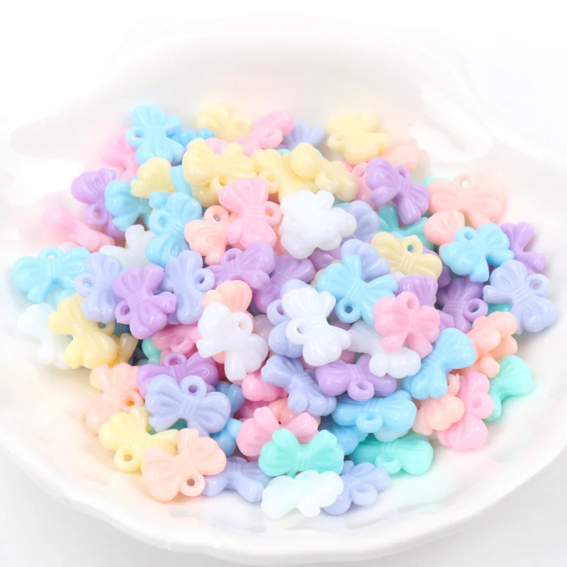 Diy 100PCs Mixed Spring color Acrylic bowknot Charms beads for handmake 12x9mm YKL0210
Diy 100PCs Mixed Spring color Acrylic bowknot Charms beads for handmake 12x9mm YKL0210