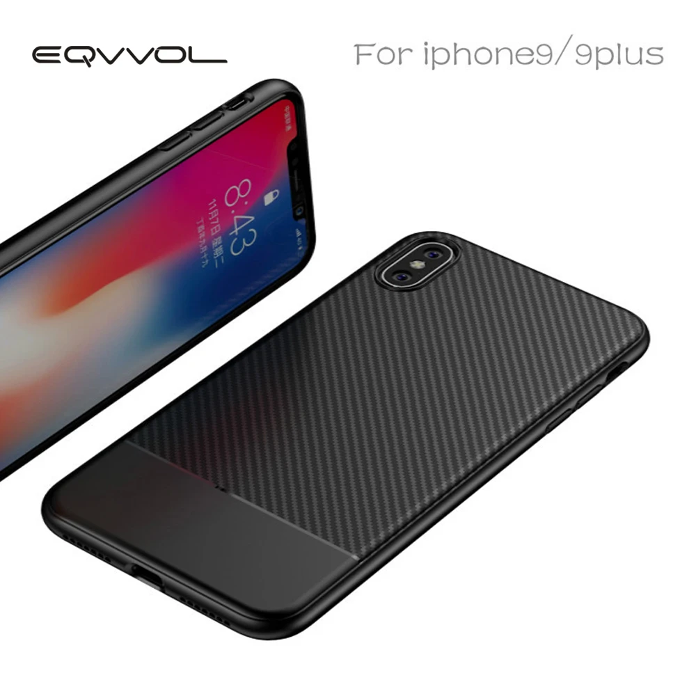 EQVVOL Luxury Shockproof Phone Case For iphone X 8 7 6 6s Plus Cases Ultra Thin TPU Carbon Fiber Back Cover For Alpple 10 Coque
EQVVOL Luxury Shockproof Phone Case For iphone X 8 7 6 6s Plus Cases Ultra Thin TPU Carbon Fiber Back Cover For Alpple 10 Coque