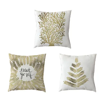 Hot Sale Golden Plant White Pillow Cases Fashion Geometric Mosaic Seaweed Printed Home Decor Peach Skin Modern Art Cushion Cover
Hot Sale Golden Plant White Pillow Cases Fashion Geometric Mosaic Seaweed Printed Home Decor Peach Skin Modern Art Cushion Cover