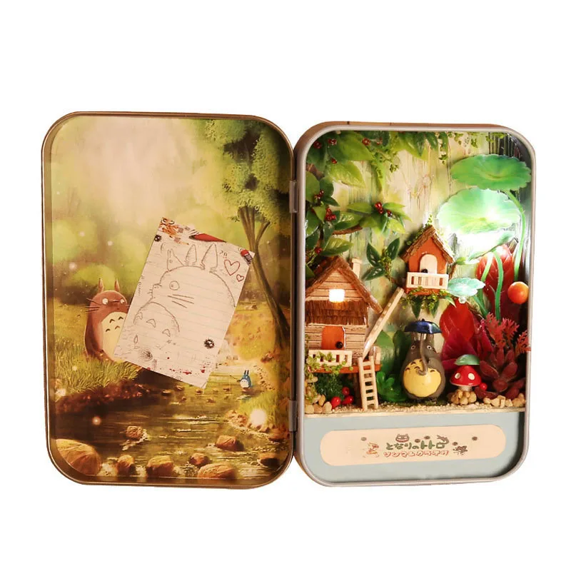 My Neighbor Totoro 3D Wooden DIY Handmade Box Secret Doll House Furnitures Miniature Dollhouse Assemble Kits Toys Gift for Kids
My Neighbor Totoro 3D Wooden DIY Handmade Box Secret Doll House Furnitures Miniature Dollhouse Assemble Kits Toys Gift for Kids