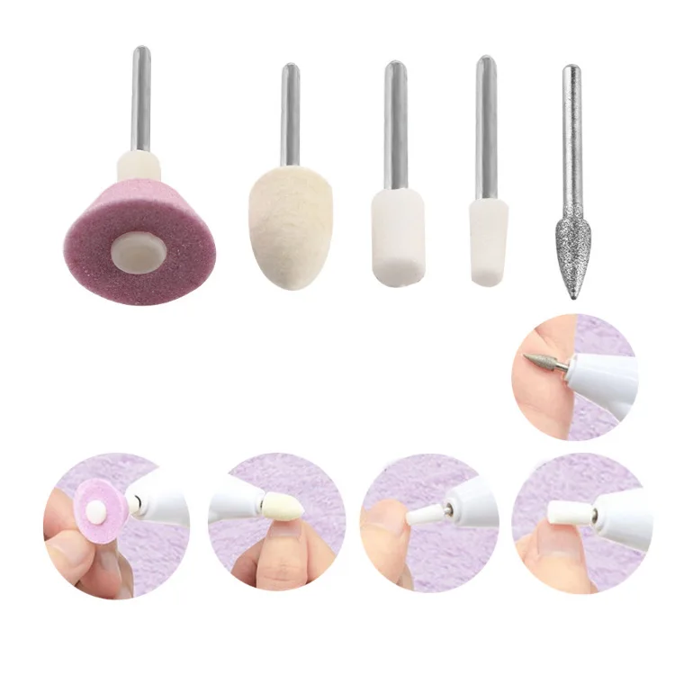 5Pcs/set Nail Art Grinding Heads Drill Bits Electric Manicure Machine Diamond Bullet Bit Pedicure Beauty Care Polish Tool Sets
5Pcs/set Nail Art Grinding Heads Drill Bits Electric Manicure Machine Diamond Bullet Bit Pedicure Beauty Care Polish Tool Sets