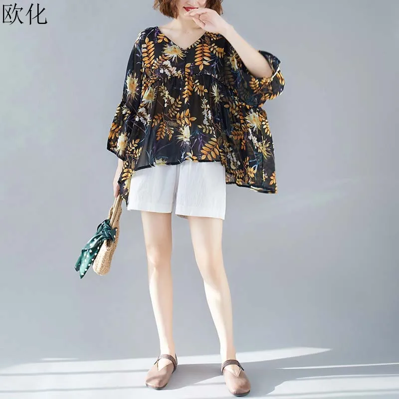 Plus Size Summer Shirt Blouse Women Long Sleeve Vintage Linen Shirts Ladies Large Size Womens Tops And Blouses 4XL 5XL 6XL 2019
Plus Size Summer Shirt Blouse Women Long Sleeve Vintage Linen Shirts Ladies Large Size Womens Tops And Blouses 4XL 5XL 6XL 2019