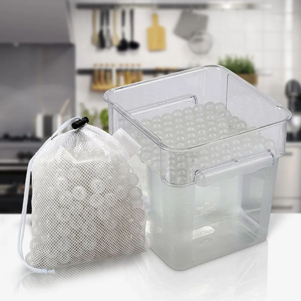 250pcs/Lot 20mm Sous Vide Insulation Reusable Water Balls With Drying Bag Home Kitchen Cooking Tools
250pcs/Lot 20mm Sous Vide Insulation Reusable Water Balls With Drying Bag Home Kitchen Cooking Tools